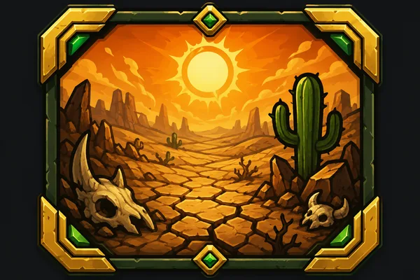 Crusty Desert — Megabonk stage