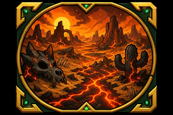 Scorched Desert — Megabonk stage